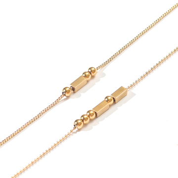 Morse Code Bracelet | Gold