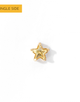Nova Star Flatback Earring | Starry Gold