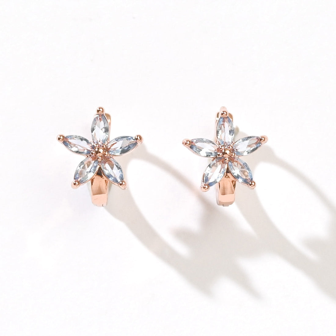 Melur Hoops | Frost Rose Gold