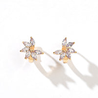 Jazlyn Petal Hoops | Lavender Gold