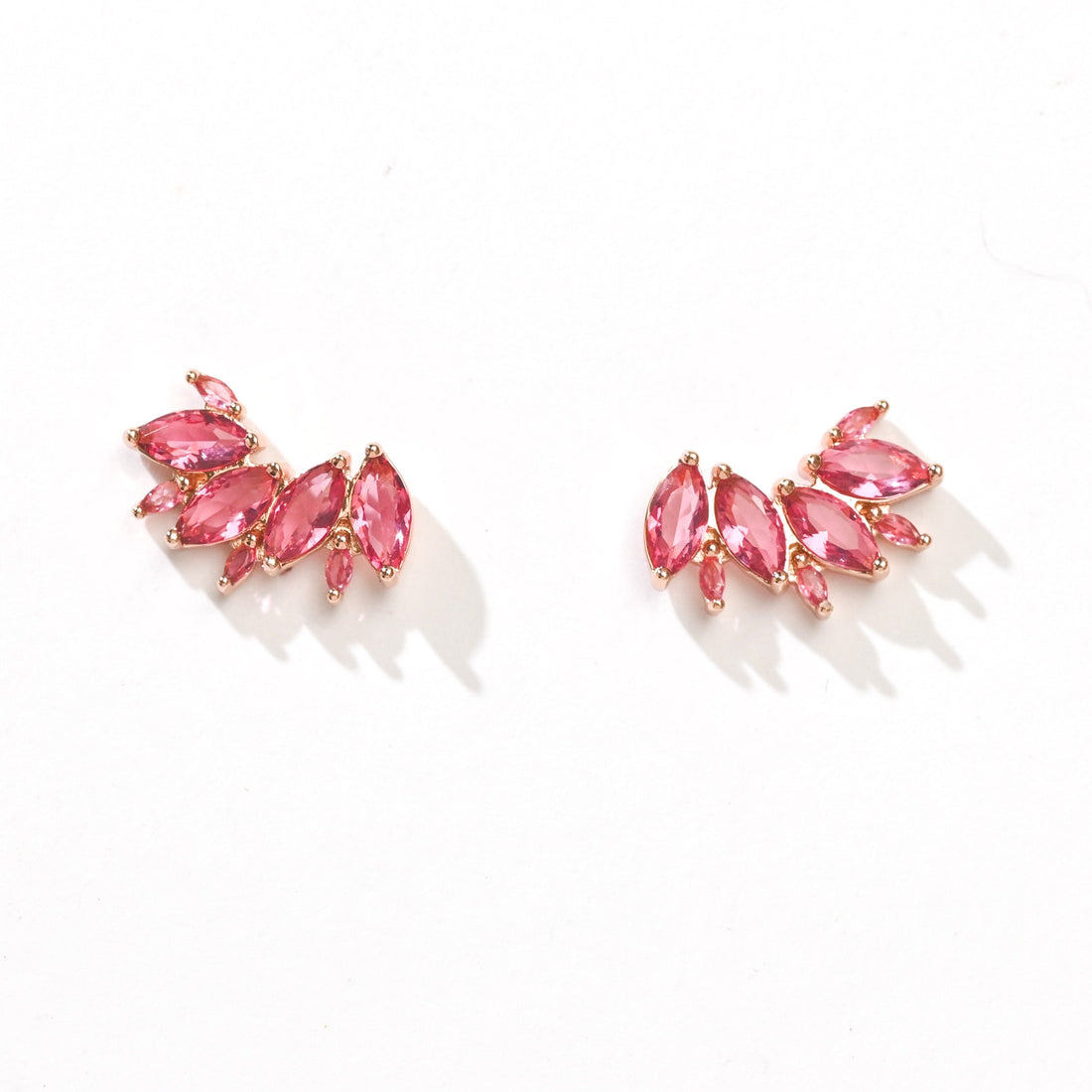 Eliana Studs | Ruby Rose Gold