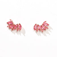 Eliana Studs | Ruby Rose Gold