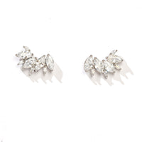 Eliana Studs | White Silver