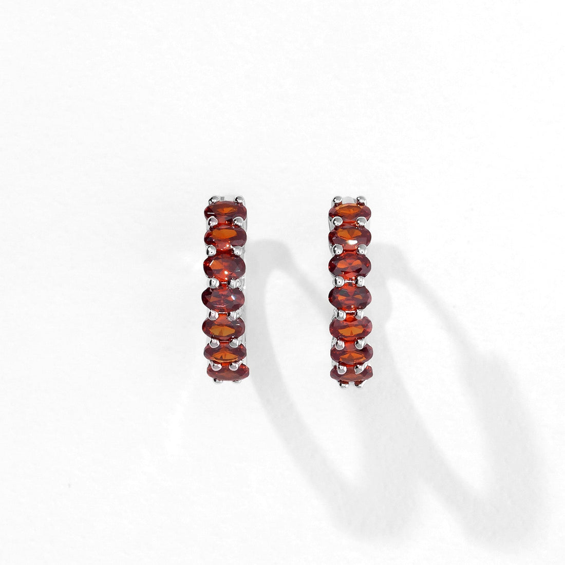 Aomi Hoops | Mahogany Silver