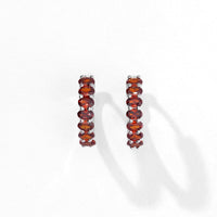 Aomi Hoops | Mahogany Silver