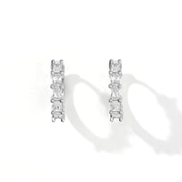 Esan Hoops | Clear Silver