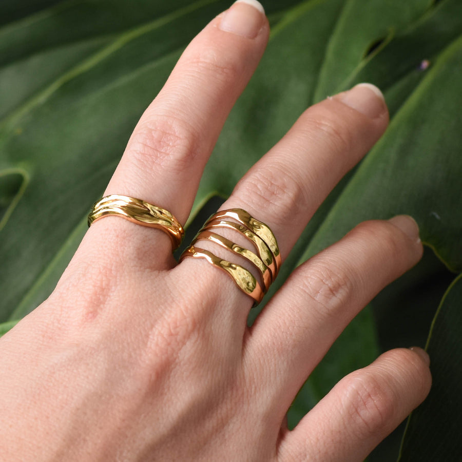 Joan Hammered Ring | Gold