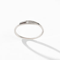 IDGAF Ring | Silver