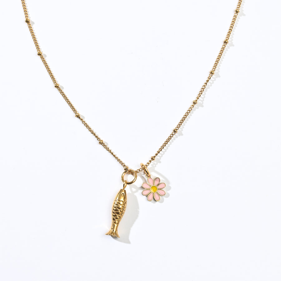 Pretty Koi Charm | Gold