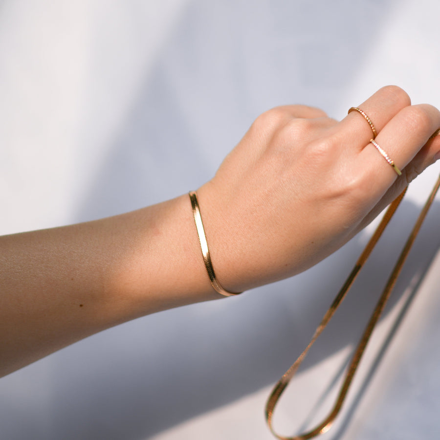 Ally 3MM Bracelet/Anklet | Rose Gold