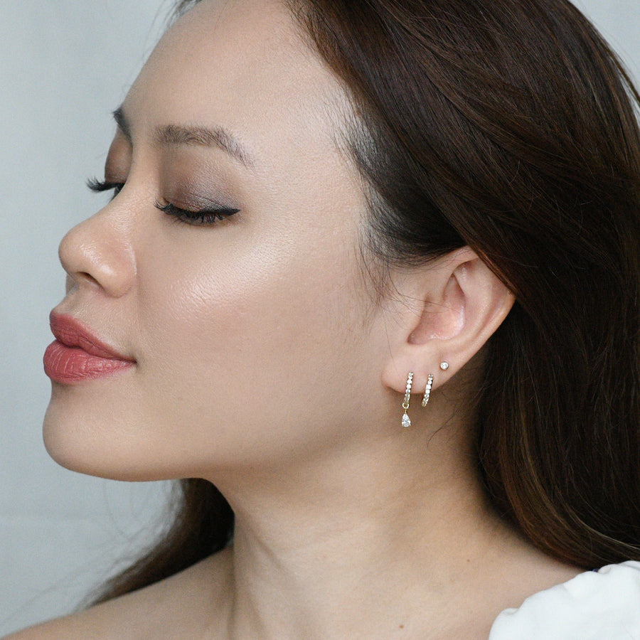 Gia Double Hoops | Gold