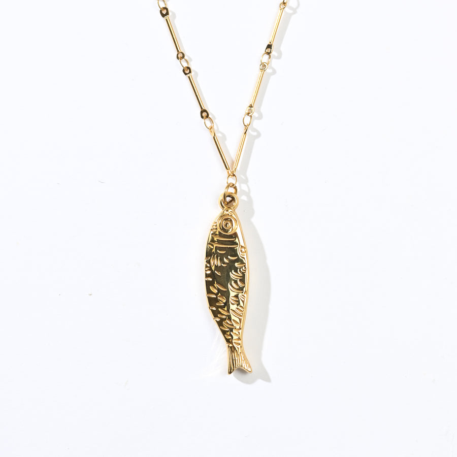 Mrs. Puff Sardine Pendant Necklace