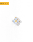 Sweet Orkid Flatback Earring | Opalite Gold