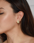 Tara Draped Studs | Gold