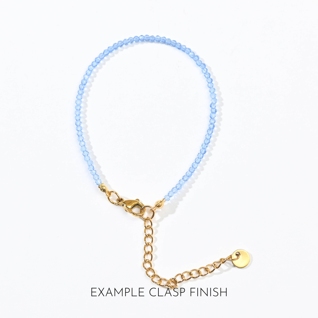 Leena Beaded Bracelet | Crystal Gray