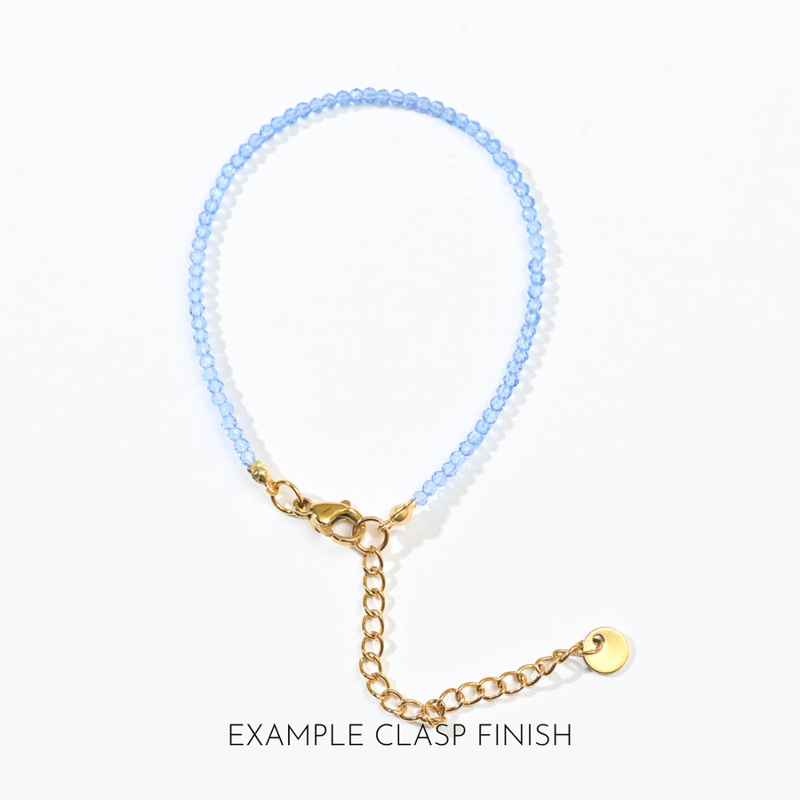 Leena Beaded Bracelet | Crystal Gray