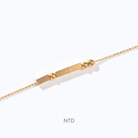Morse Code Bracelet | Gold