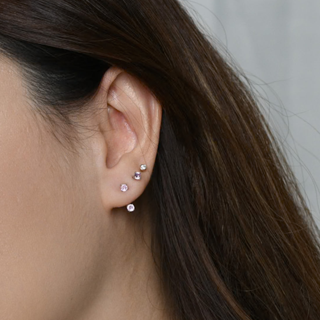 Juni Ear Jacket | Pink Silver