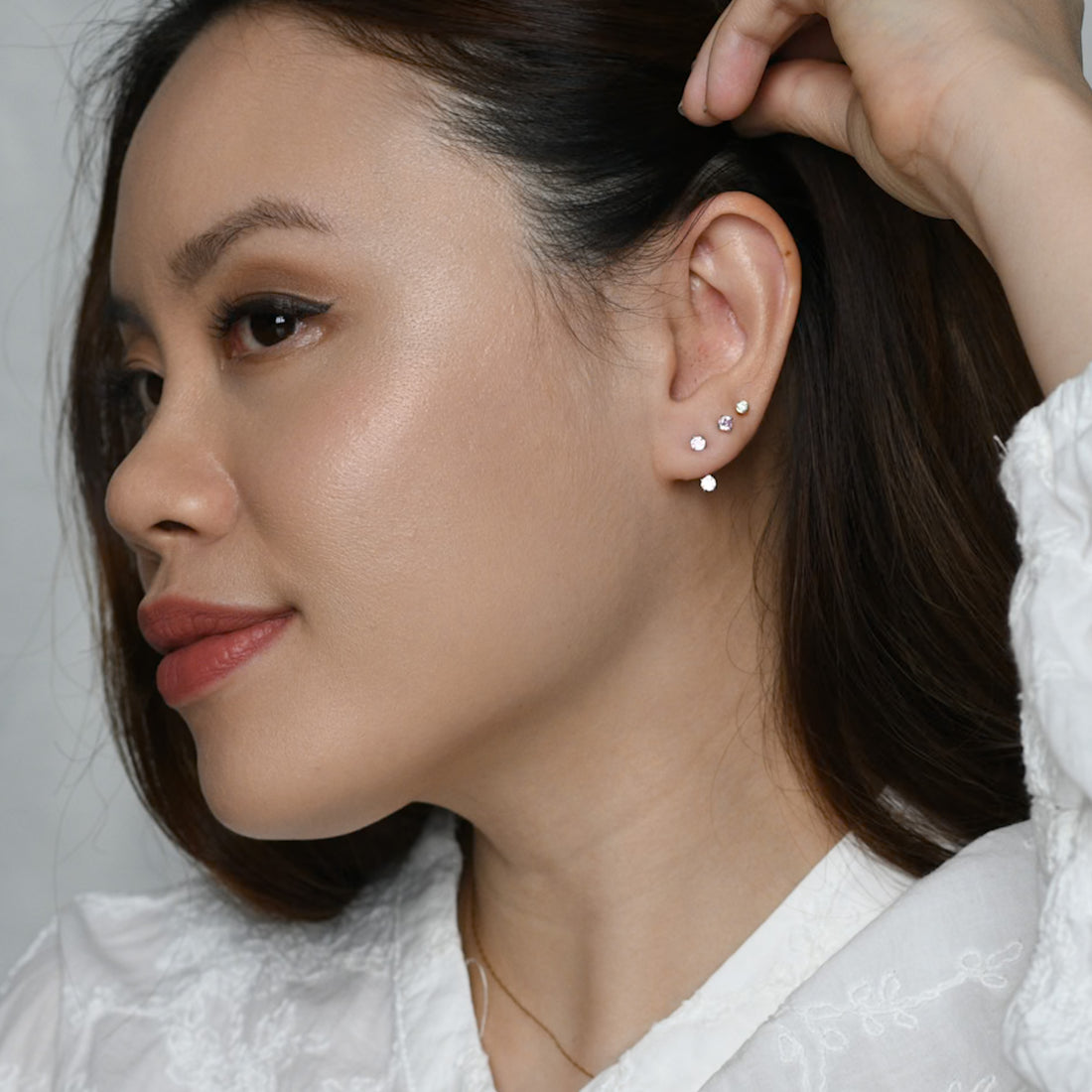 Juni Ear Jacket | Pink Silver