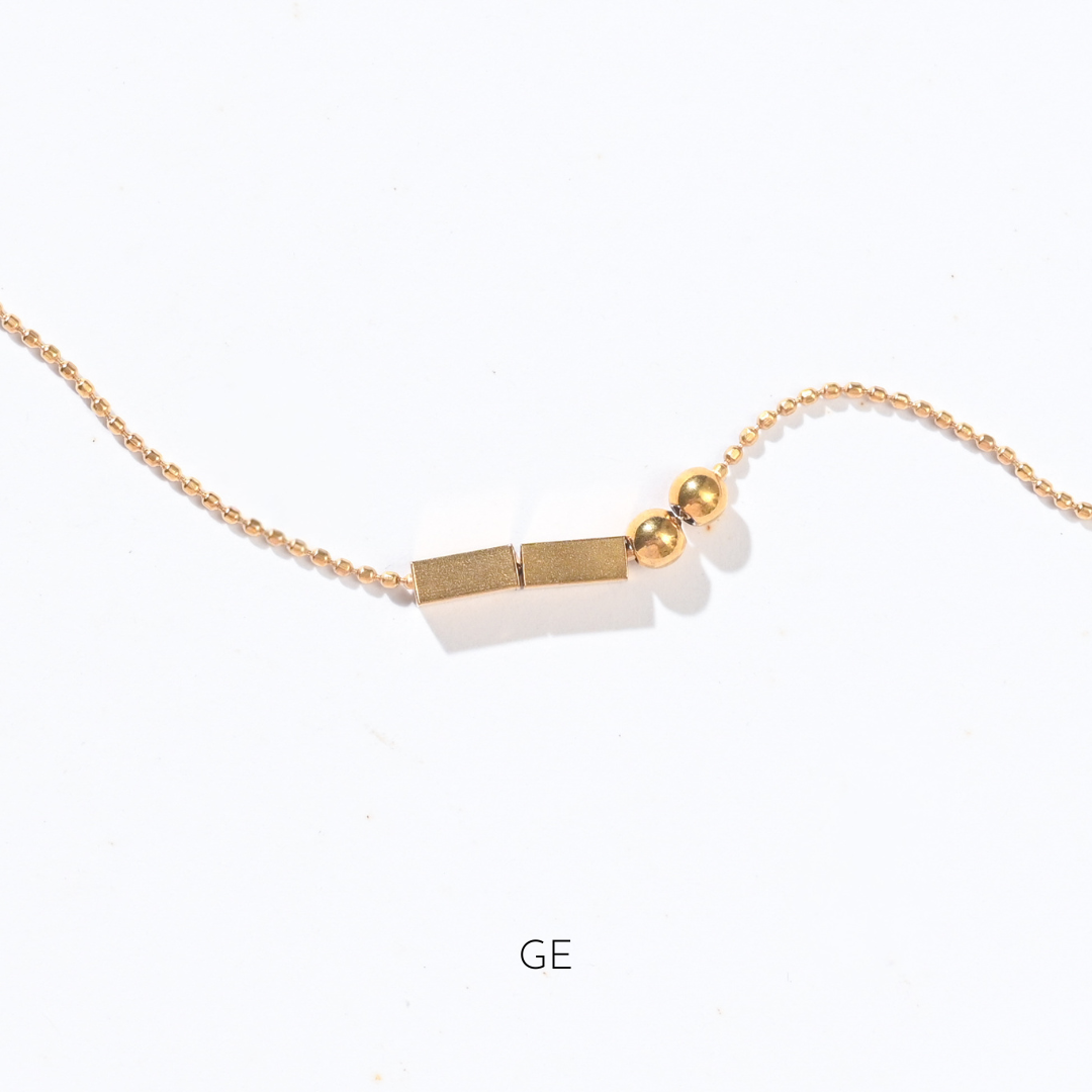 Morse Code Bracelet | Gold
