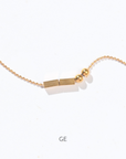 Morse Code Bracelet | Gold