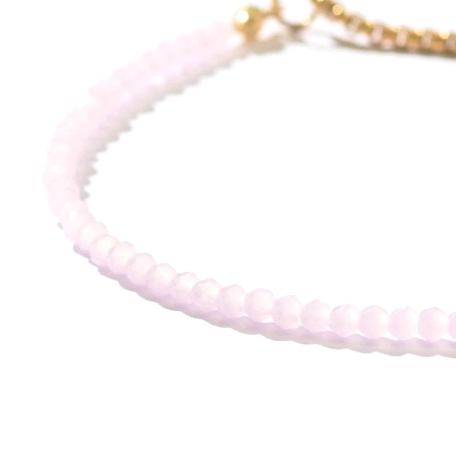 Leena Beaded Bracelet | Baby Pink