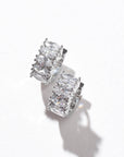 Jada Hoops | Clear Platinum