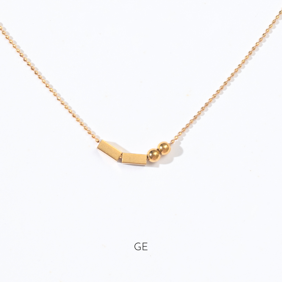 Morse Code Necklace | Gold