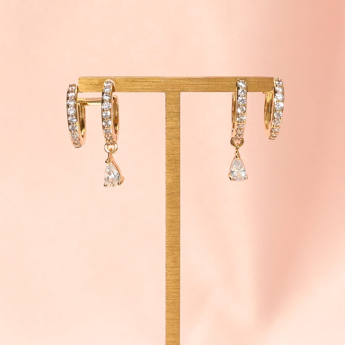 Gia Double Hoops | Gold