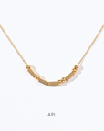 Morse Code Necklace | Gold