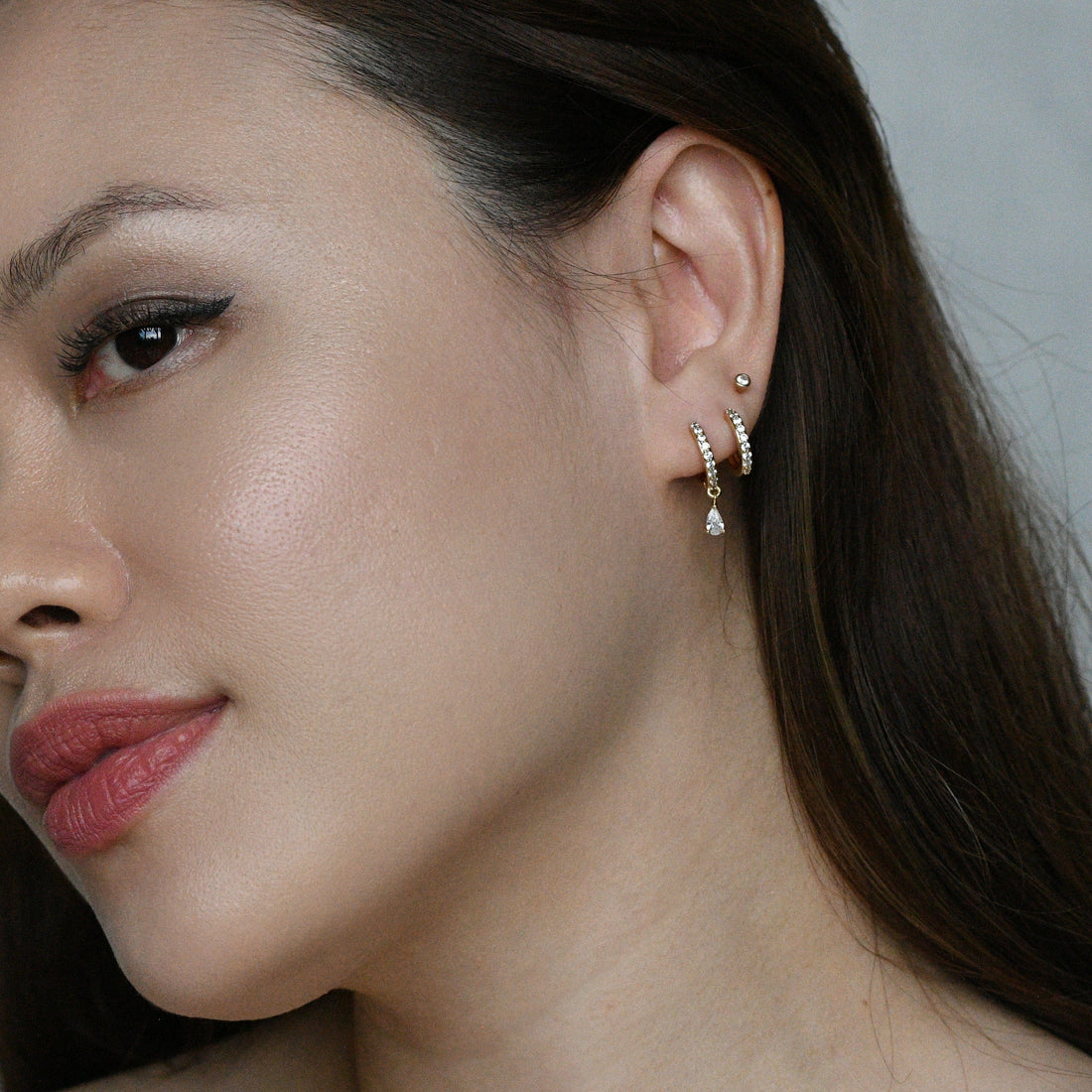 Gia Double Hoops | Gold