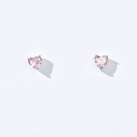 Evie Heart Studs | Silver Taffy