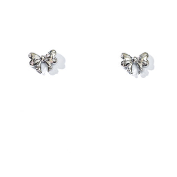 Layla Bow Studs | Silver