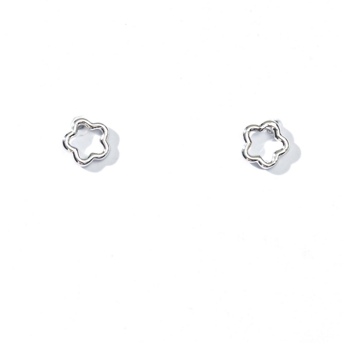 Olivia Flower Studs | Silver