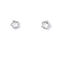 Olivia Flower Studs | Silver