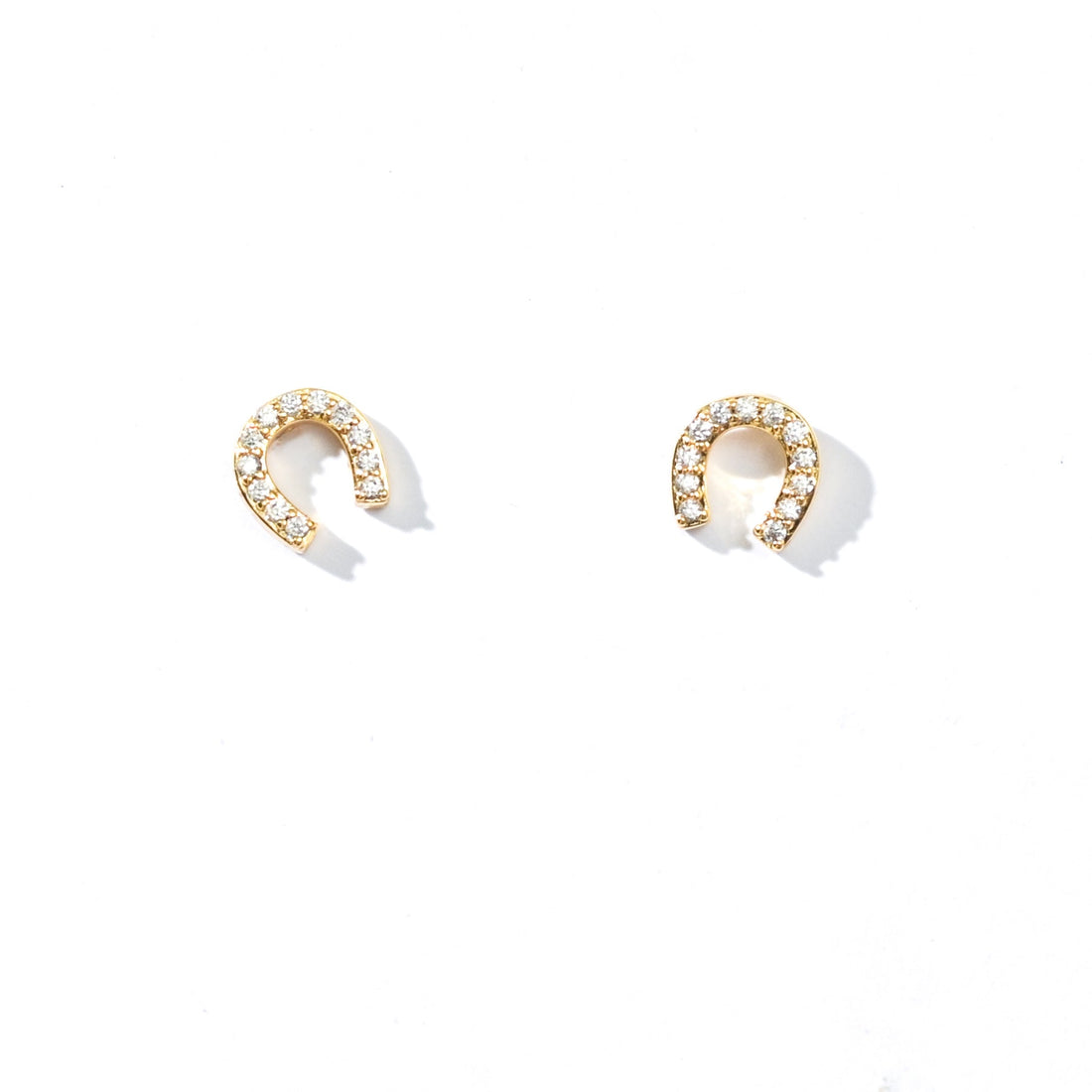 Jeannie Horseshoe Studs | Gold