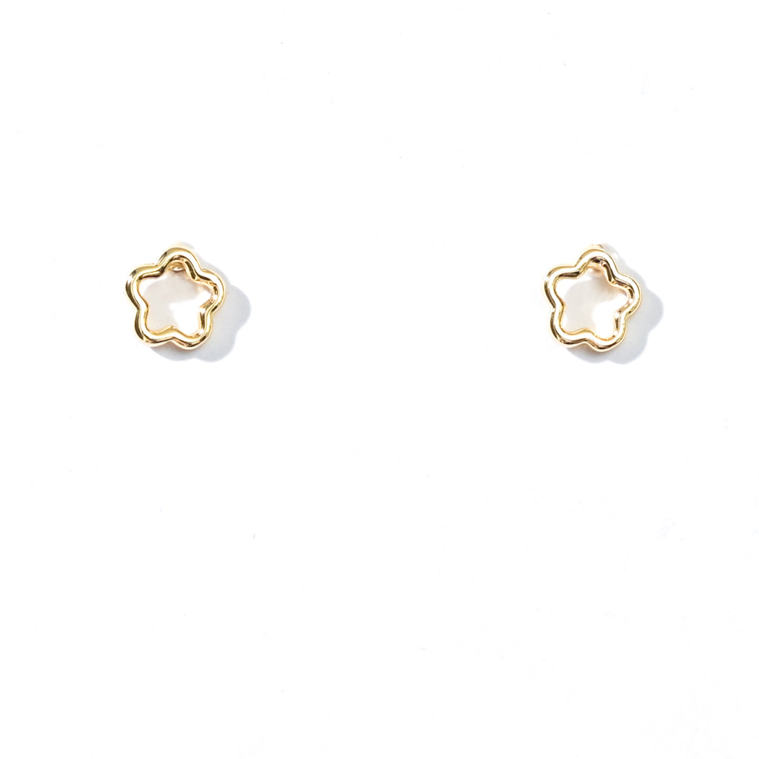 Olivia Flower Studs | Gold
