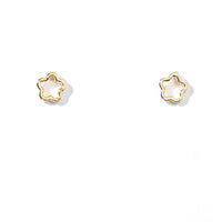 Olivia Flower Studs | Gold