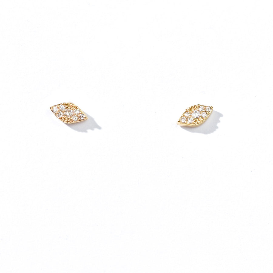 Naomi Marquise Studs | Gold
