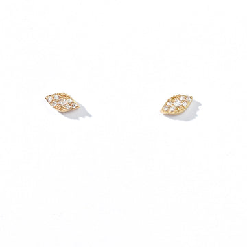 Naomi Marquise Studs | Gold