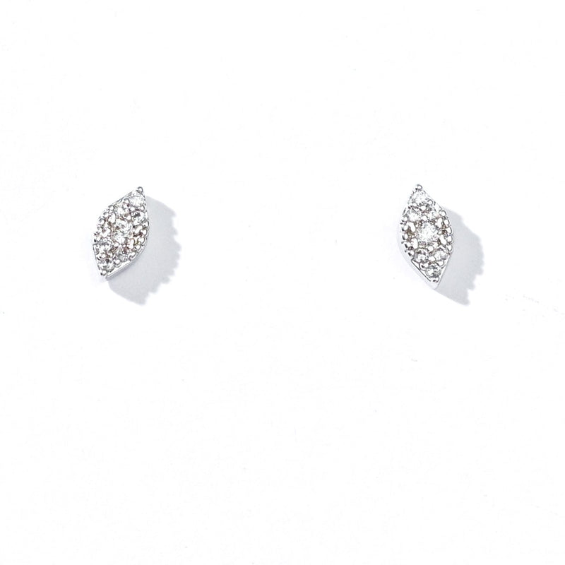 Naomi Marquise Studs | Silver
