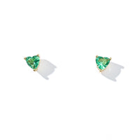 Evie Heart Studs | Gold Pine