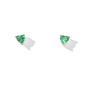 Evie Heart Studs | Gold Pine
