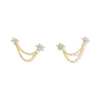 Kareena Double Studs | Gold