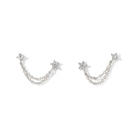 Kareena Double Studs | Silver