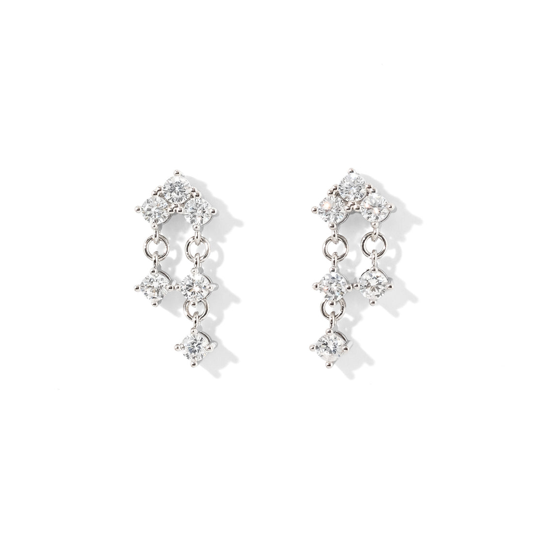 Eileen Cascade Dangles | Silver