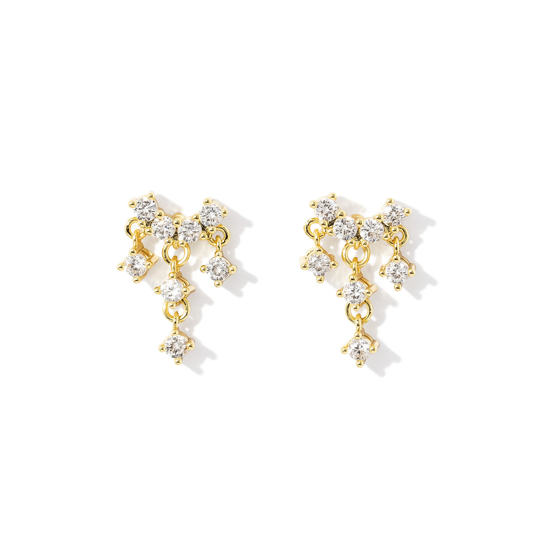 Rianna Waterfall Studs | Gold