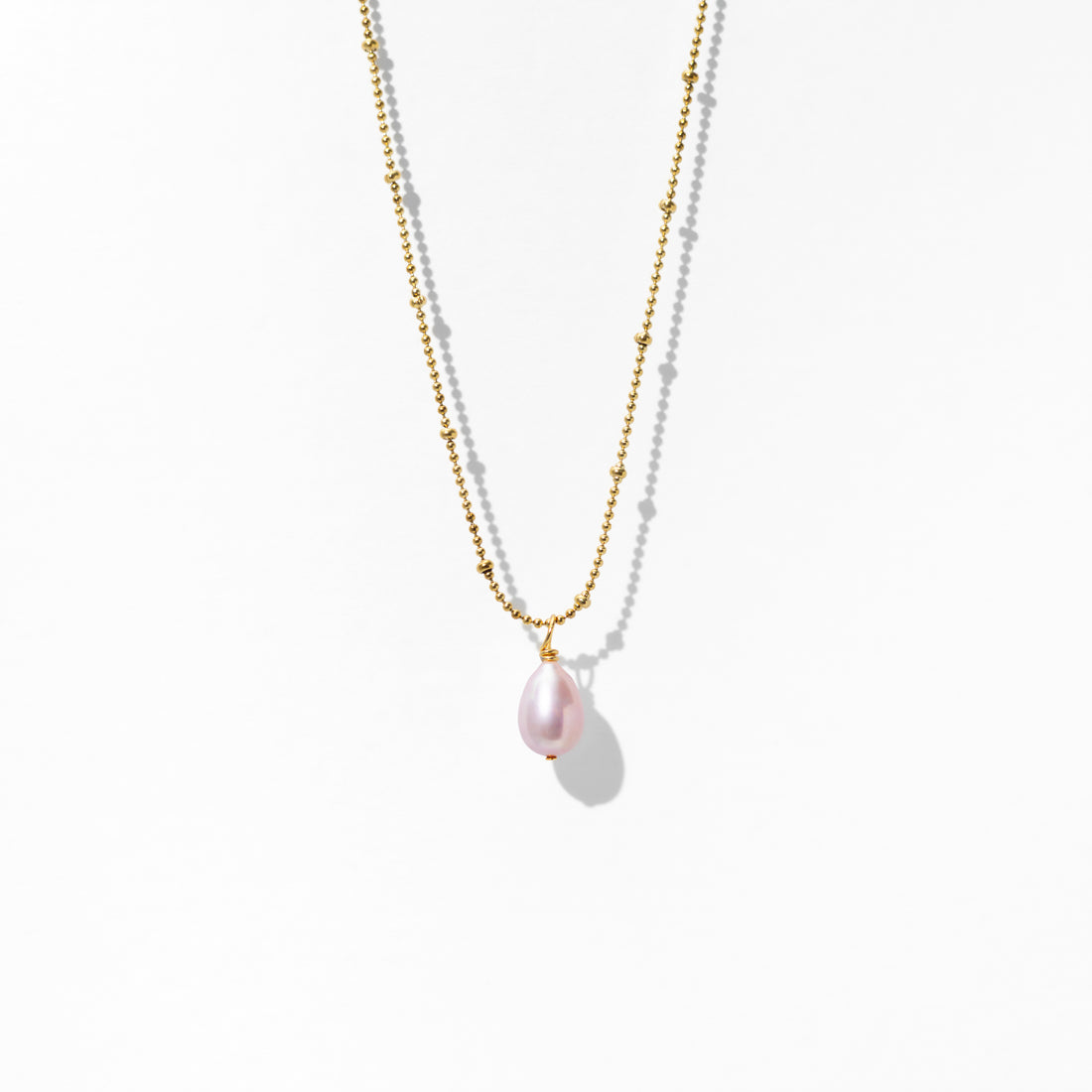 Anya Pink Pearl Necklace