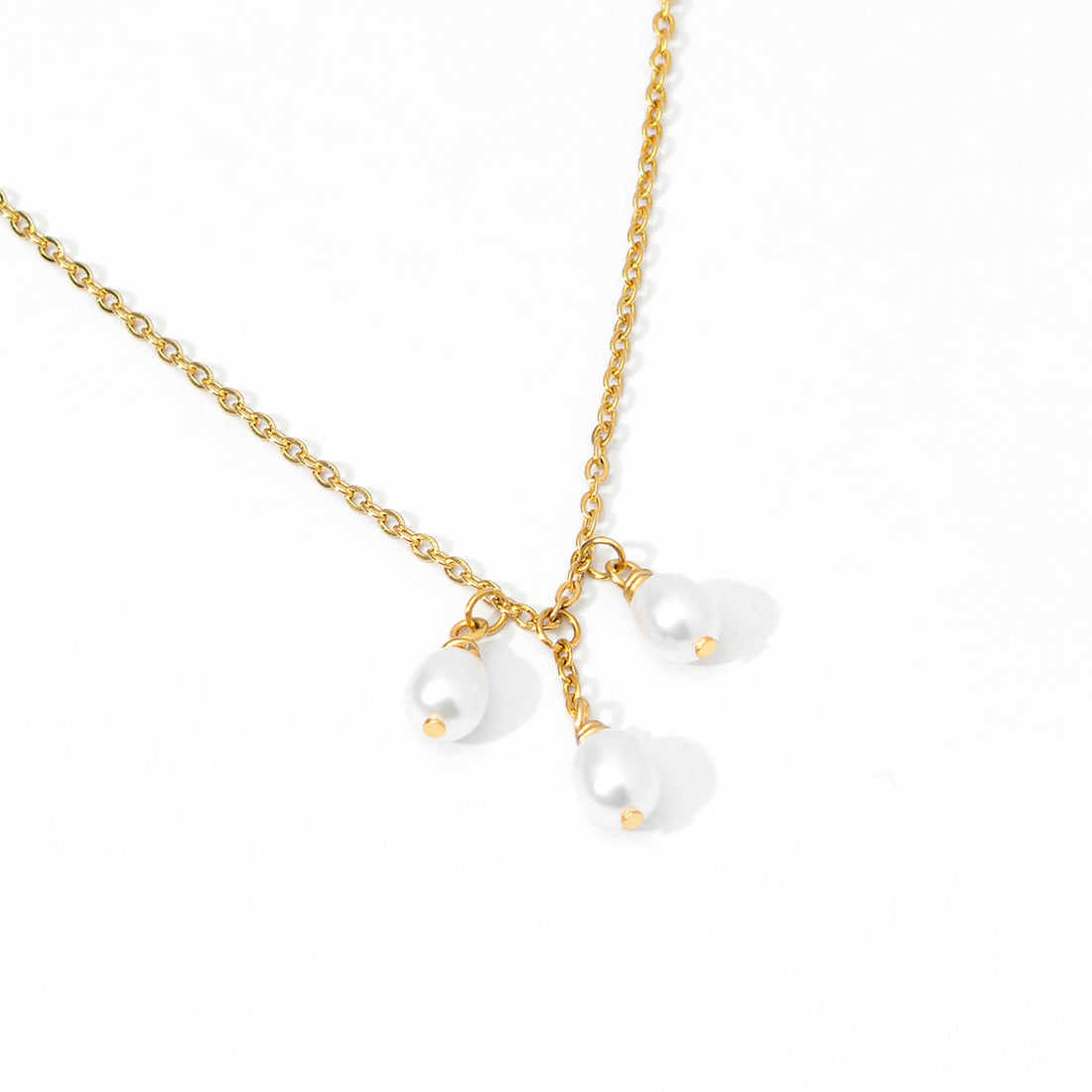 Lune Triple Pearl Necklace