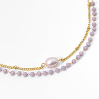 Aveline Pink Pearl Bracelet